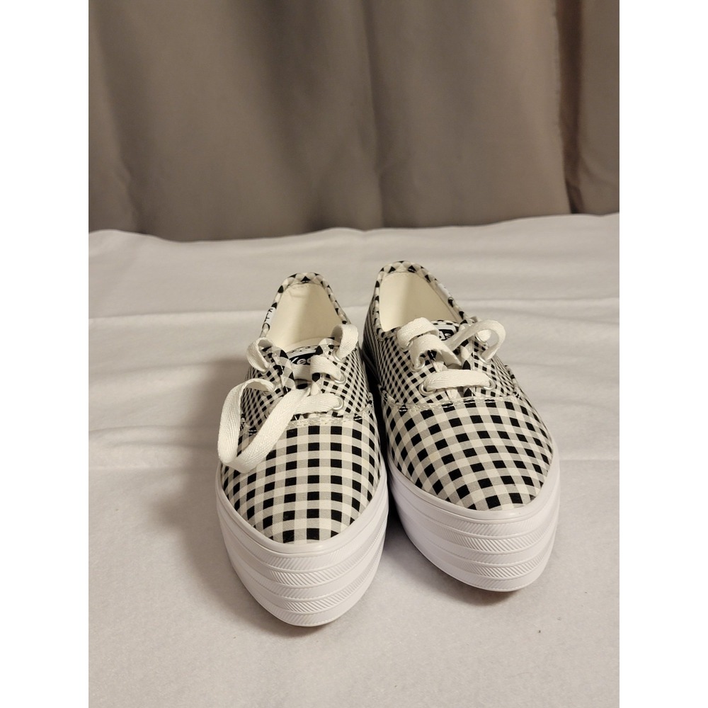 KEDS Point Canvas Gingham Platform‎ Sneaker (WF67732) - Women's US Size 7